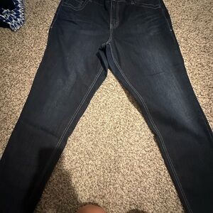 Lane Bryant Women's Deep Blue Relaxed Jeans